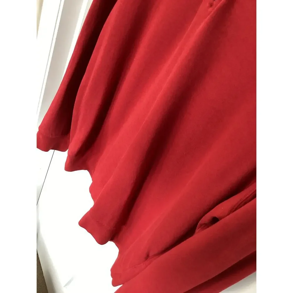 Polo Ralph Lauren Men's Luxury Jersey Quarter-Zip‎ Pullover Golf Red Size Large